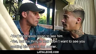 LatinLeche - Watching My Tatted Latino Day Get Fucked By Another Guy